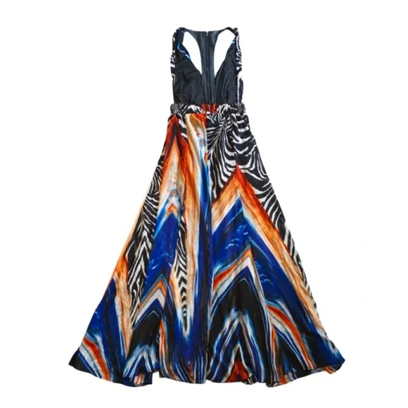 TOV Holy Multicolor Halter Maxi Dress - Picture 4 of 8